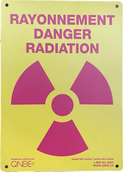 QNDE Affiches d’Avertissement de Radiation