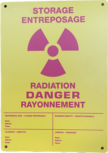 QNDE Affiches d’Avertissement de Radiation